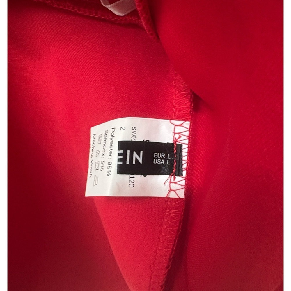Red One-Shoulder Ruffle Top - Picture 4 of 4